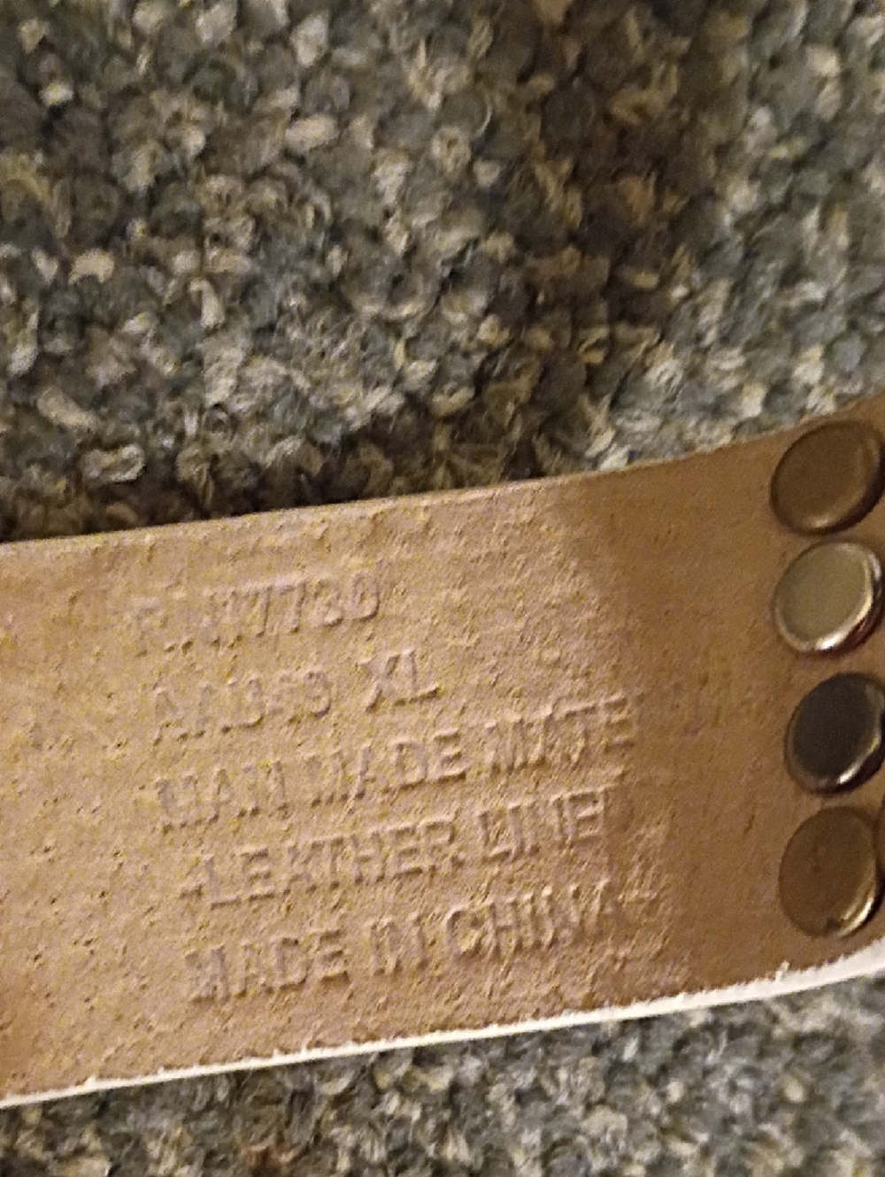White Studded  Women'sBelt - Fashion Buckle XL Size - Picture 4 of 6